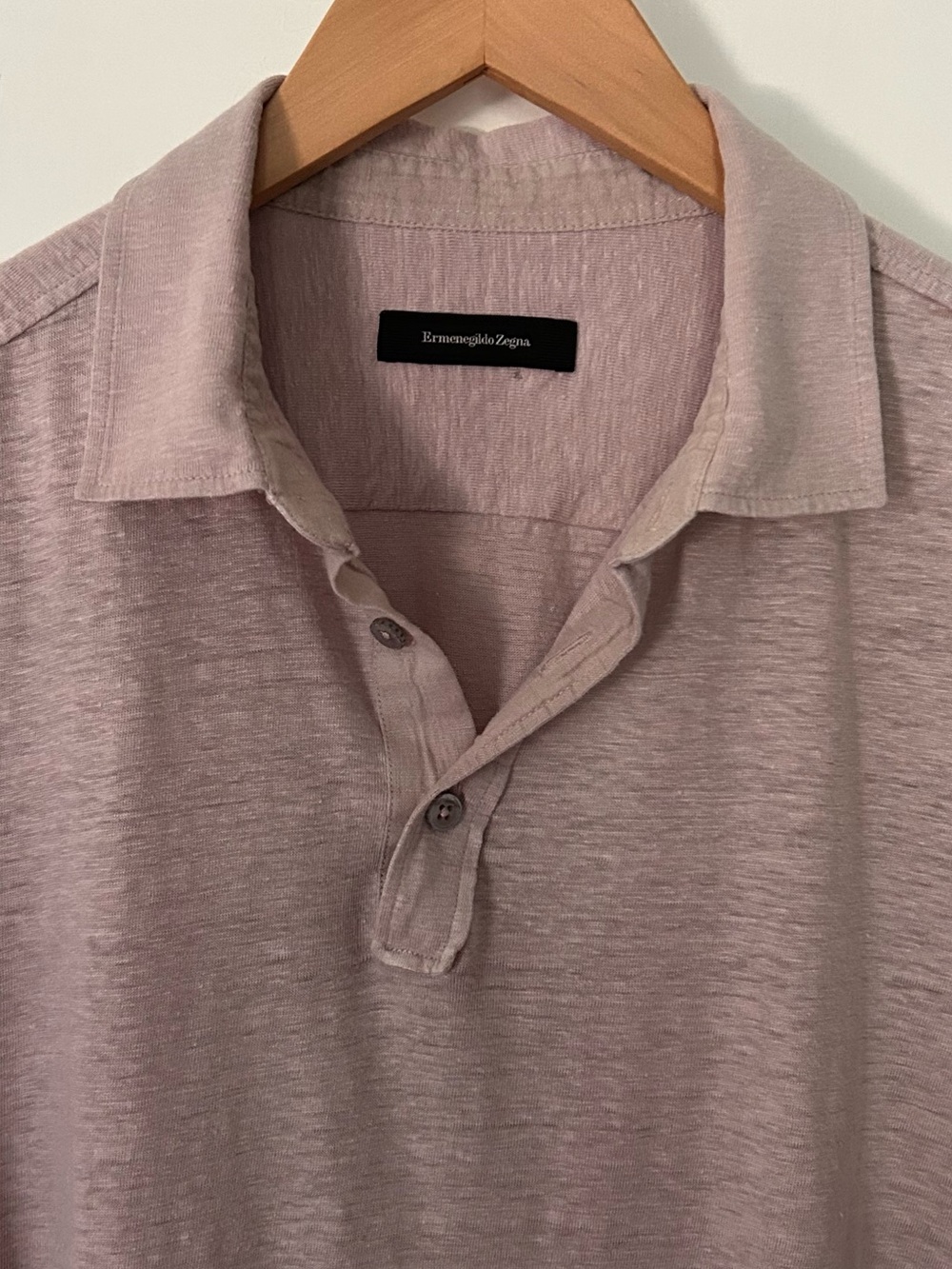 Ermenegildo Zegna Men’s Size L/52 Short Sleeve Linen Polo - Picture 8 of 12